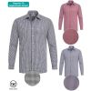 Chemise manche longue carreaux Vichy Bleu