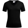 T-Shirt Femme noir col en V