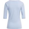 T-shirt Femme, Col Rond, Dos, Bleu