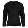 Pull Femme, Col en V, Noir