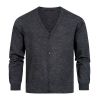 Cardigan gilet homme 4 boutons Anthracite