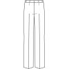 Croquis Pantalon Femme Coupe Confort, dos