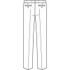 Croquis Pantalon Homme Premium, Taille basse, Dos, Esquisse