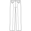 Croquis du dos Pantalon Homme Coupe Confort