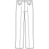 Croquis du dos Pantalon Homme Coupe Confort