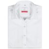 Chemisier Manches Courtes Blanc, Coupe Regular Fit, Coton et Stretch