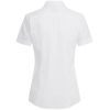 Chemisier Manches Courtes Blanc, Coupe Regular Fit, Coton et Stretch