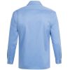 Chemise Manches Longues, Dos, Bleu