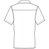 Chemise Manches Courtes Blanc, Coupe Regular Fit, Dos, Esquisse