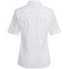 Chemisier Manches Courtes Blanc, Coupe Comfort Fit, Coton et Stretch