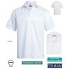 Chemise Manches Courtes Blanc, Coupe Comfort Fit, Coton et Stretch