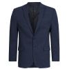 Veston Homme, Regular Fit, Marine PinPoint