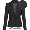 Veste Blazer Femme, SlimFit, Noir PinPoint