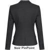 Veste Blazer Femme, Noir PinPoint, dos