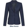 Veste Blazer Femme, 2 boutons, Revers à pointe et col, Bleu foncé