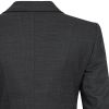 Veste Blazer Femme, Noir PinPoint, dos