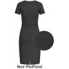 Robe Fourreau, Coupe Regular fit, Noir PinPoint, Dos