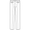 Croquis du dos Pantalon Homme, Taille basse