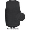 Gilet Homme, 4 boutons, Noir PinPoint, dos