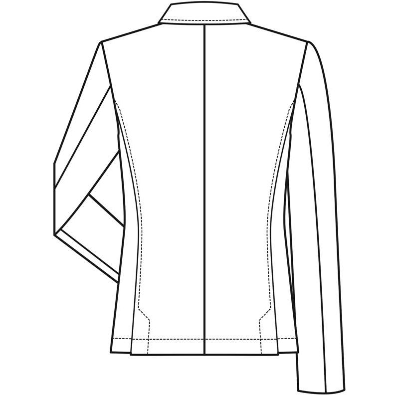 Veste Jersey Femme, Gris Chiné, Coupe Regular Fit Décontractée