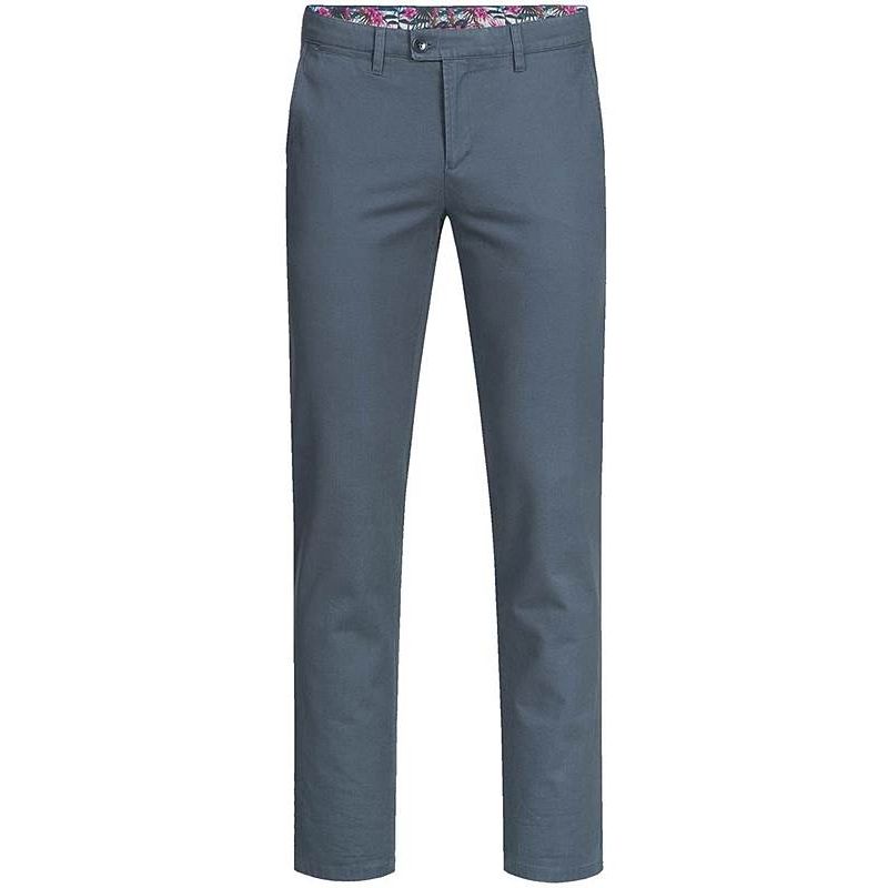 Mustang Chino Coupe Cigarette En Coton Stretch Bleu