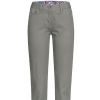 Pantalon Chino Femme, Coupe Regular Fit Légèrement cintrée, Dos, Gris