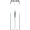 Pantalon Chino Femme, Coupe Regular Fit Légèrement cintrée, Croquis