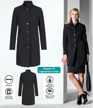 Manteau Softshell Femme, Noir, Col relevé, Très chic, 2 Manteau Softshell Homme, Noir, Col relevé, Très chic, 2