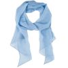 Echarpe longue, lavable, bleu ciel, 100% polyester