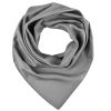 Foulard Carré Femme Gris, Lavable en machine