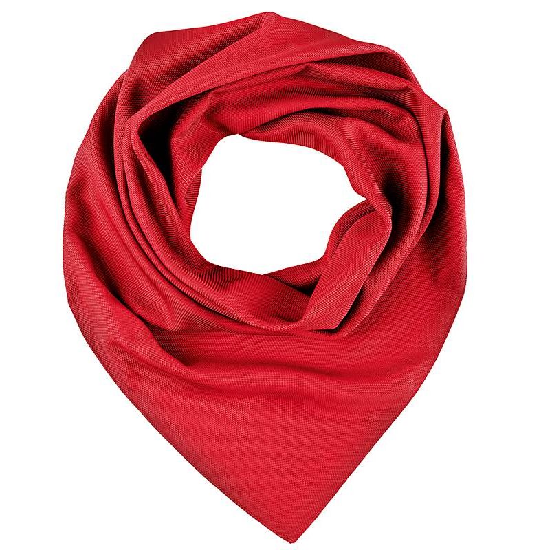 Foulard carré rouge ISALINE - Retour offert - SAHELINE