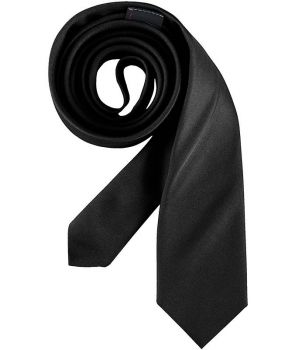 Cravate étroite, couleur noire, lavable