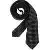 Cravate étroite Slim Line, Couleur Noir et Gris argent, lavable