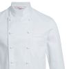 Veste de Cuisine blanche 100% Coton poche poitrine