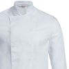 Veste de Cuisine Blanche, Col officier