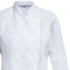 Veste pâtisserie femme blanche coupe classique boutons pression