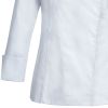 Veste de Cuisine femme manches longues couleur blanc