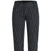 Pantalon Femme de Cuisine Rayures Noir et Blanc, Coton