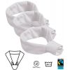 Foulard en triangle, blanc, Peut bouliir, le paquet de 3