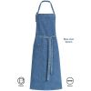 Tablier à bavette, Tablier de Cuisine Bleu clair Denim