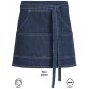 Tablier de service, style Jeans Bleu Denim, Coton et Stretch, 40 cm x 77 cm