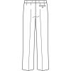 Croquis du dos Pantalon noir homme