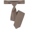 Cravate de service restaurant, bistro, couleur taupe, polyester coton