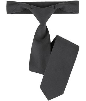 Cravate de service restaurant, bistro, anthracite, polyester coton