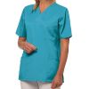 Blouse Médicale Femme, Couleur Turquoise