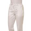 Pantalon Blanc Femme, Taille Elastiquée au Dos, Stretch, Comfort Style