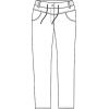 Pantalon Blanc Femme, Taille Elastiquée au Dos, Stretch, Comfort Style