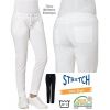 Pantalon Femme, Tissu Molleton Stretch, Taille élastique