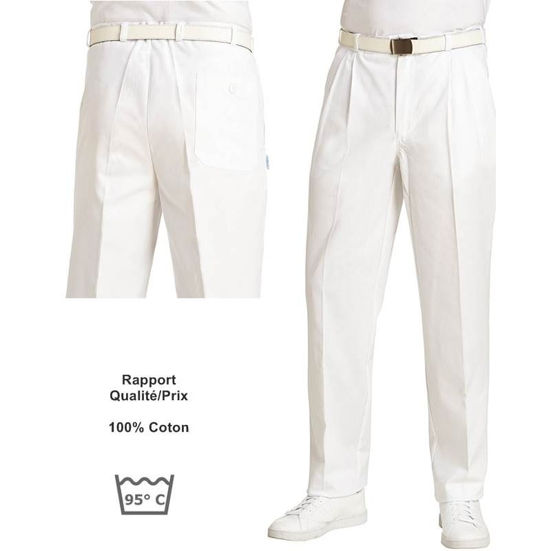 pantalon homme blanc