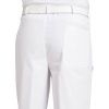 Pantalon blanc homme, taille élastique au dos